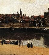 VERMEER VAN DELFT, Jan View of Delft (detail) wt oil